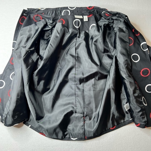 Kim Rogers Womens Blazer Jacket 3/4 Sleeves Button Down Front Size‎ L - Picture 10 of 10